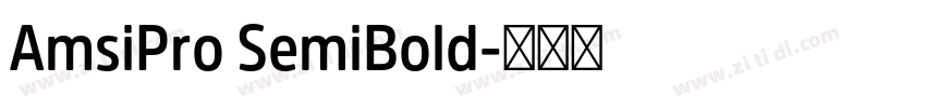AmsiPro SemiBold字体转换